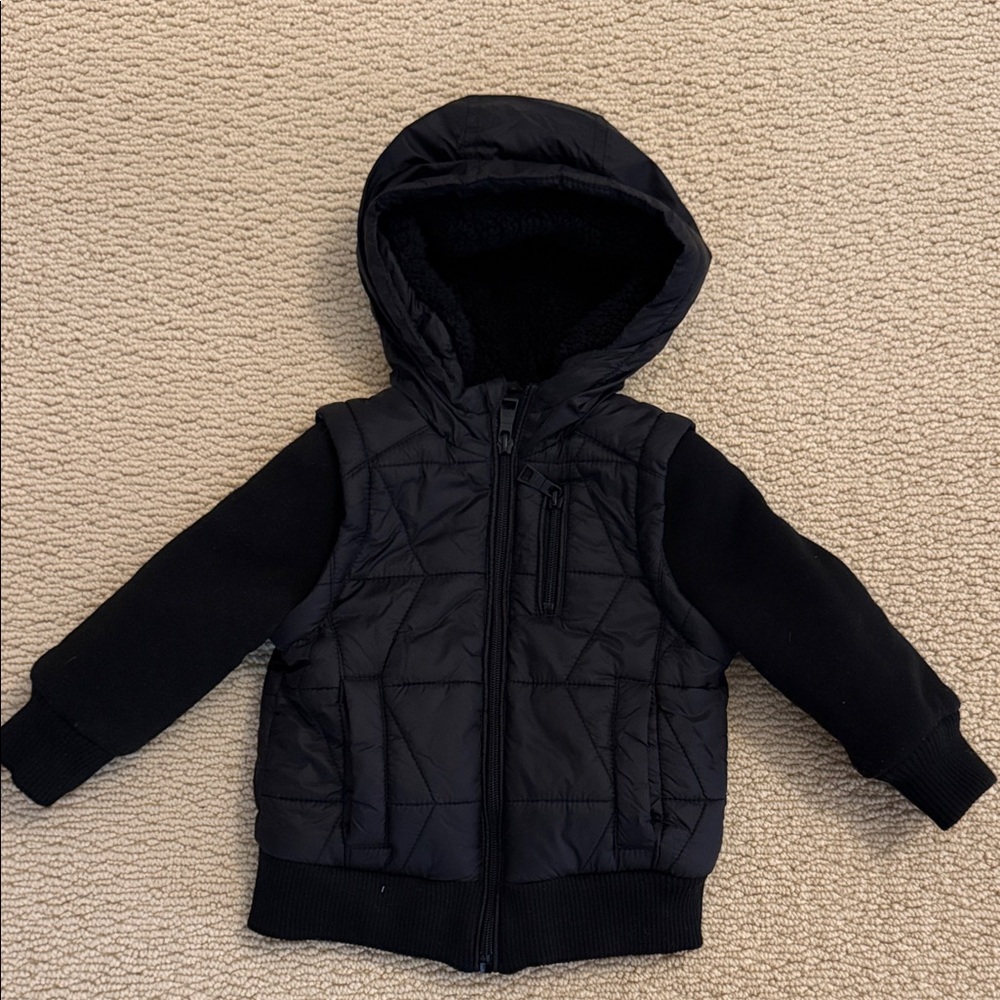 Urban Republic Black Hooded Kids Jacket